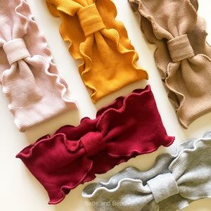 Girls Headband Ribbed Wave Topknot SO cute!